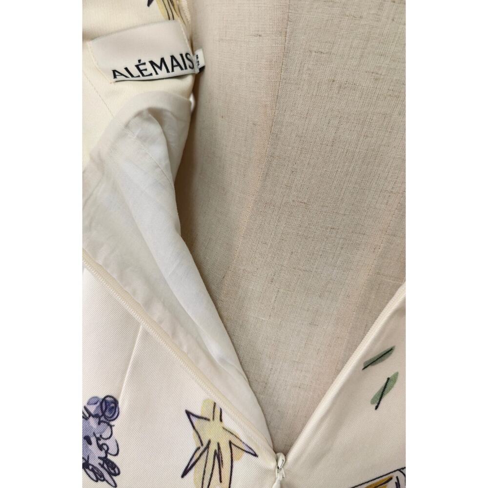 Alemais + Anouk Colantoni Court organic cotton-twill halterneck mini dress US 8 - Picture 12 of 12